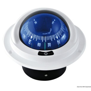 
Compas compacte IDRA  encastrer rose bleue front. 
