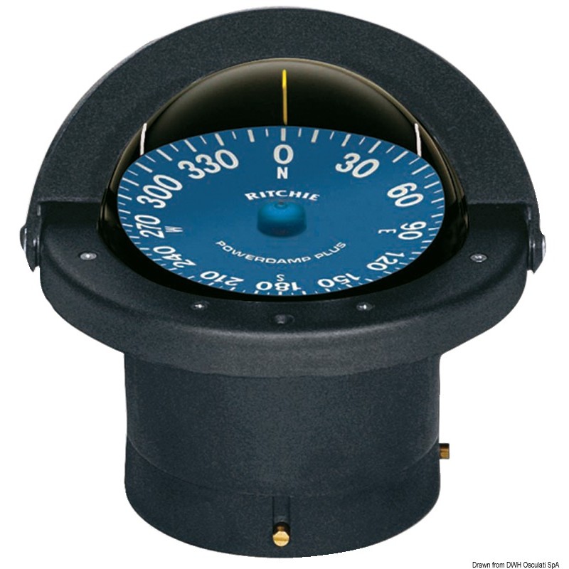 
Compas RITCHIE Supersport 4"1/2 noir/bleu 
