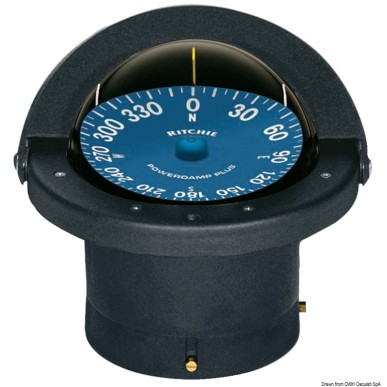 
Compas RITCHIE Supersport 4"1/2 noir/bleu 
