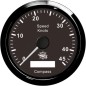 
Indicateur de vitesse avec compas GPS noir/noir 
