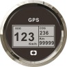
Indicateur vitesse compas totalisat GPS noir/polie 

