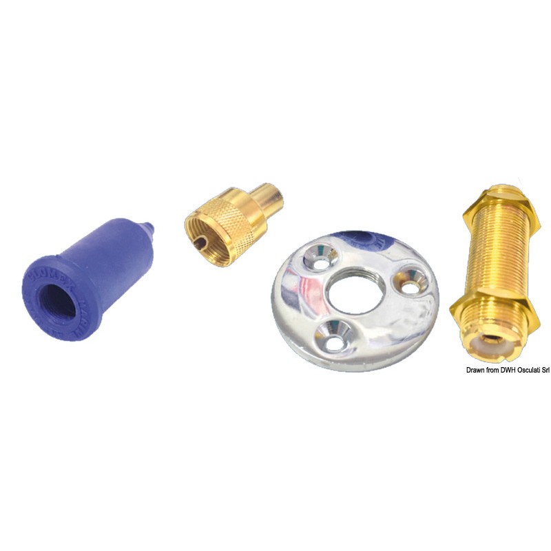 Glomex deck fairlead for coaxial cables
Glomex deck fairlead for coaxial cables