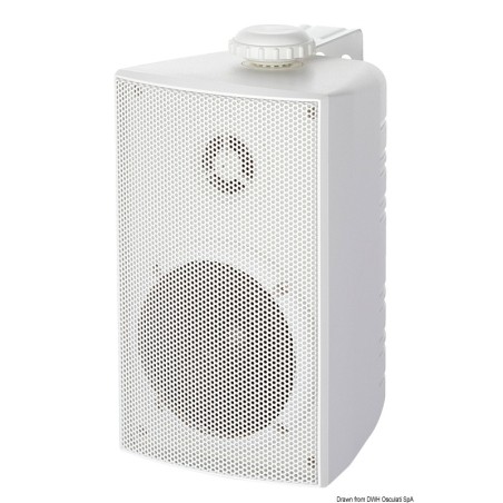 
Cabinet stereo 2-way speakers white 
