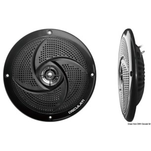 
Enceintes double cône ultra slim 6,5" - noir 

