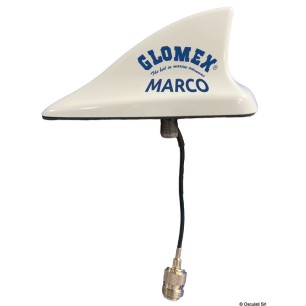 
Antenne GLOMEX MAKO VHF 250mm blanche 
