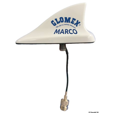 
Antenne GLOMEX MAKO VHF 250mm blanche 
