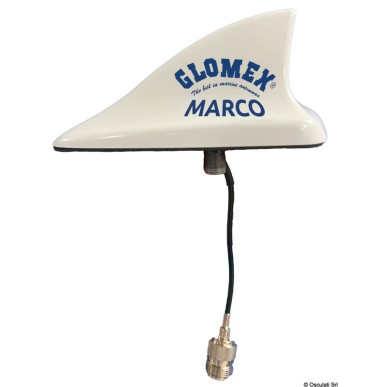 
Antenne GLOMEX MAKO VHF 250mm blanche 
