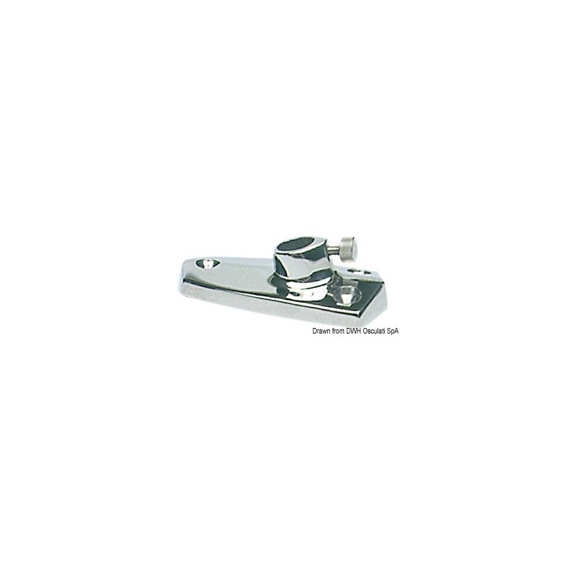 
Support en plastique chromé pour mât 35.390.00 
