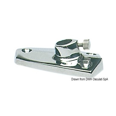 
Support en plastique chromé pour mât 35.390.00 
