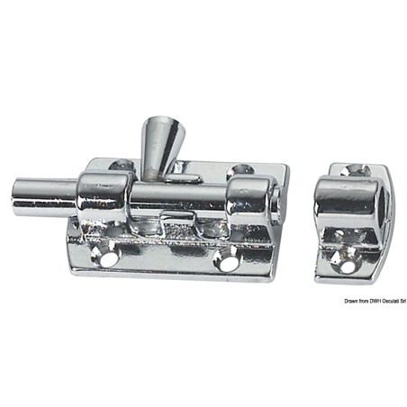 
Targette  obturateur laiton chromé moulé 90 mm 
