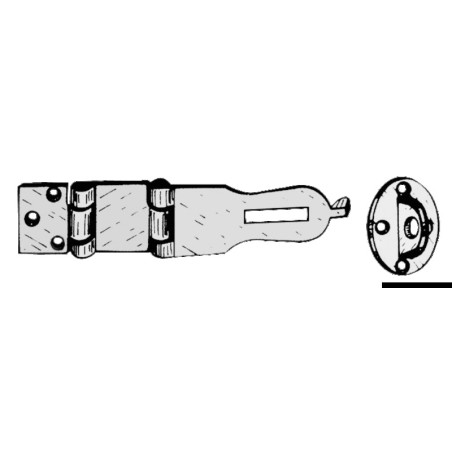 
Bloque coqueron laiton chromé 140x35 mm 
