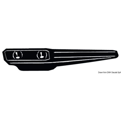 
Taquet coinceur nylon noir 155 mm 
