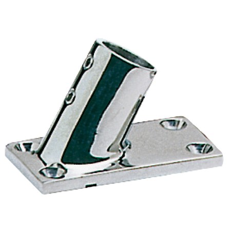 
Platine p. balcon AISI316 rectangulaire 60° 22 mm 
