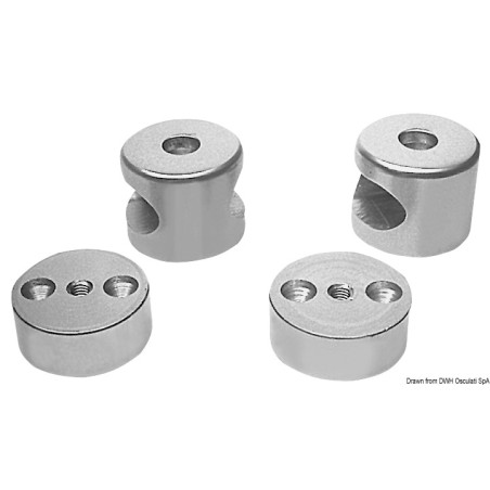 
Main-courante terminal oval aluminium 
