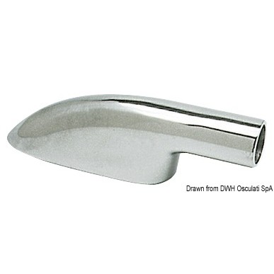 
Support main-courante terminal laiton chromé 22 mm 
