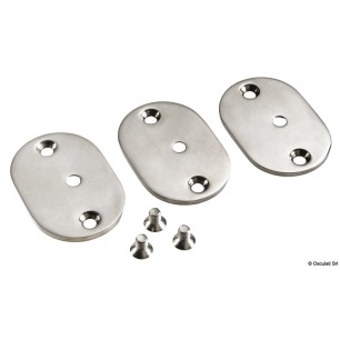 
Kit fixation main-courante 3 platines + 2 vis 
