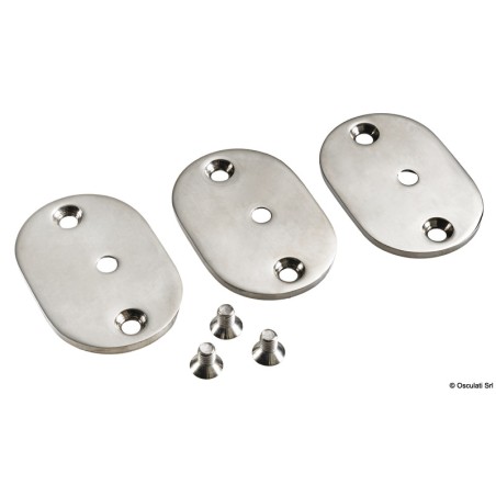 
Kit fixation main-courante 3 platines + 2 vis 
