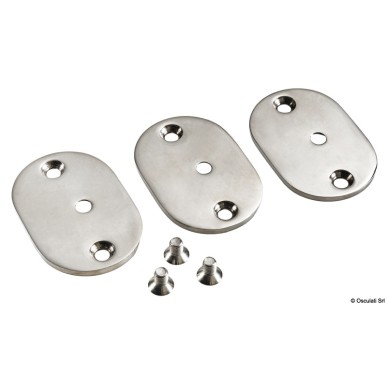 
Kit fixation main-courante 3 platines + 2 vis 
