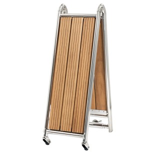 
Passerelle pliable AISI316/iroko 220 cm 

