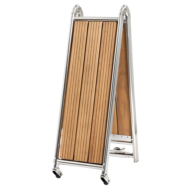
Passerelle pliable AISI316/iroko 220 cm 
