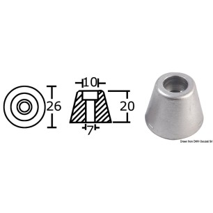 
Anode de rechange aluminium réf. orig. 61180 
