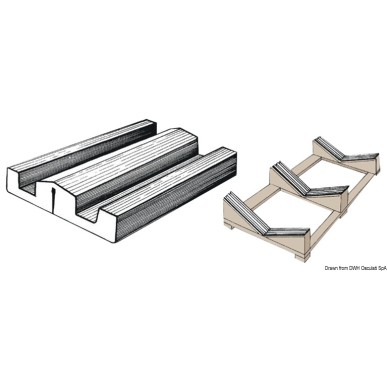 
Profilé en PVC flexible 73x16 mm Rouleau 24 m 

