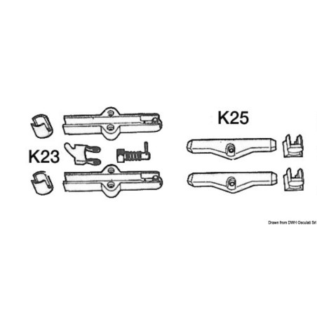 
Kit K23 pour adapter câbles K23, K24, K25  
