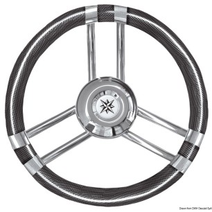 
Volant C carbon-look carbone/inox 350 mm 
