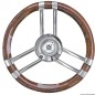 
Volant C carbon-look bois madré/inox 350 mm 
