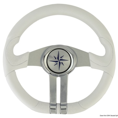
Volant Baltic blanc branches argent/chrome 
