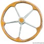 
Barre  roue inox avec couronne en teck 500 mm 
