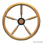 
Barre  roue inox avec couronne en teck 400 mm 
