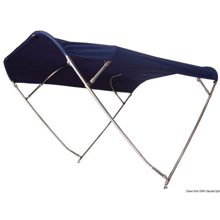
Bimini pliable Shade Master Inox Depth 235/250 cm 
