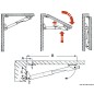
Support table pliante Rakego 60 kg 20/30 mm 
