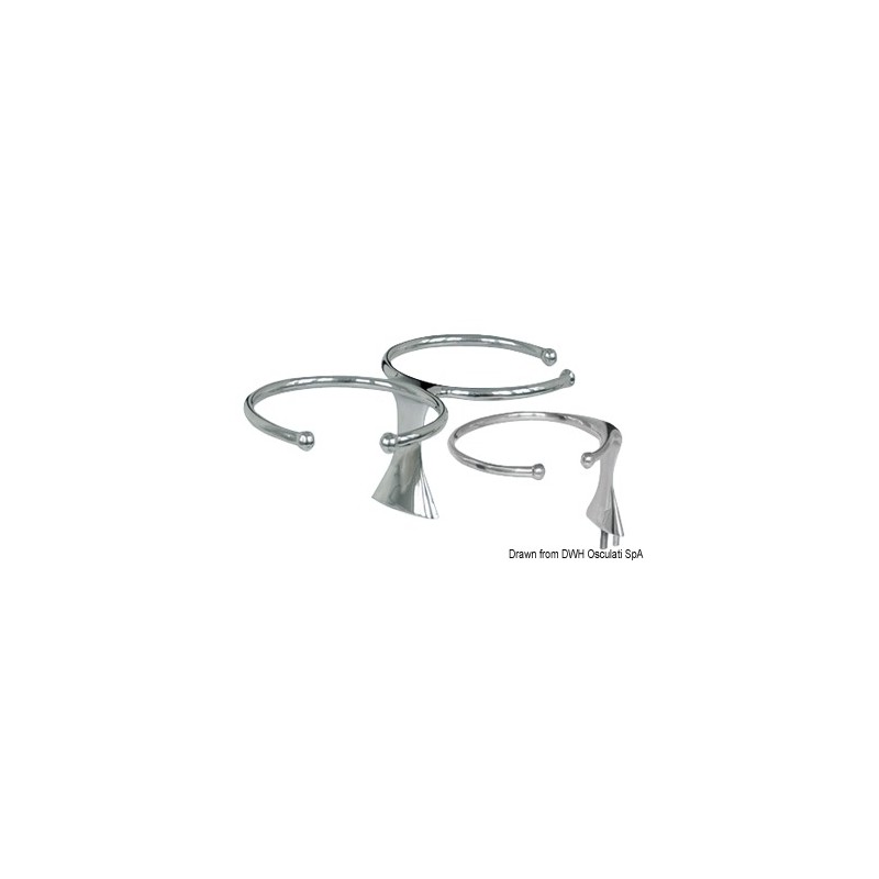 
Porte-verre N. 1 verre AISI 316 vis sans tête 
