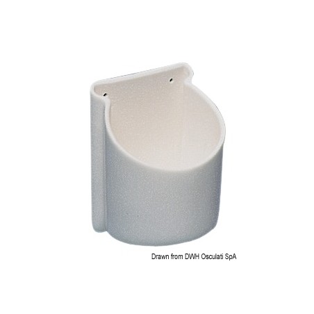 
Porte-verres/canettes PVC blanc 100 mm Ø 72 mm 
