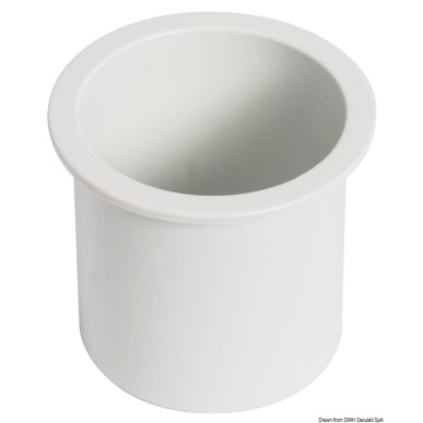 
Porte-verres  encastrer ABS blanc 
