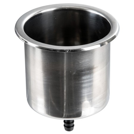 
Porte-verre inox Delux Slim avec drainage 
