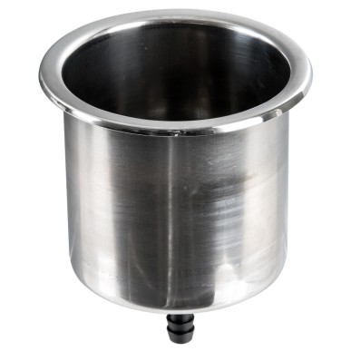 
Porte-verre inox Delux Slim avec drainage 
