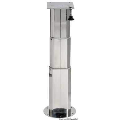 
Pied de table télescopique inox p. table 
