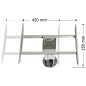 
Translateur double direction p. pied table 

