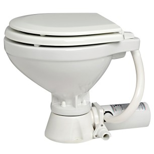 
WC électrique compact siège bois 12 V 
