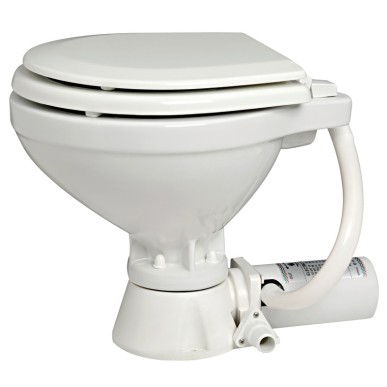 
WC électrique compact siège bois 24 V 
