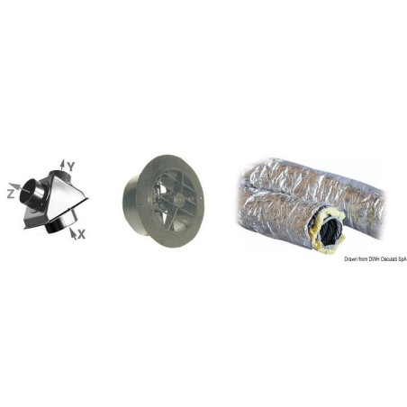 
Kit accessoires deuxième sortie air B 
