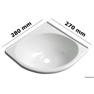 
Evier d'angle ABS blanc 
