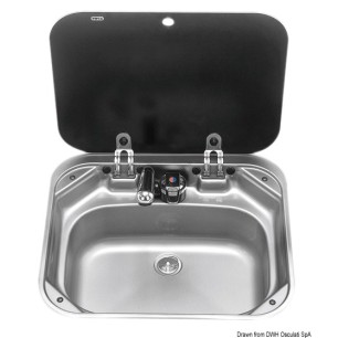 
Evier SMEV avec robinet 420x370 mm 
