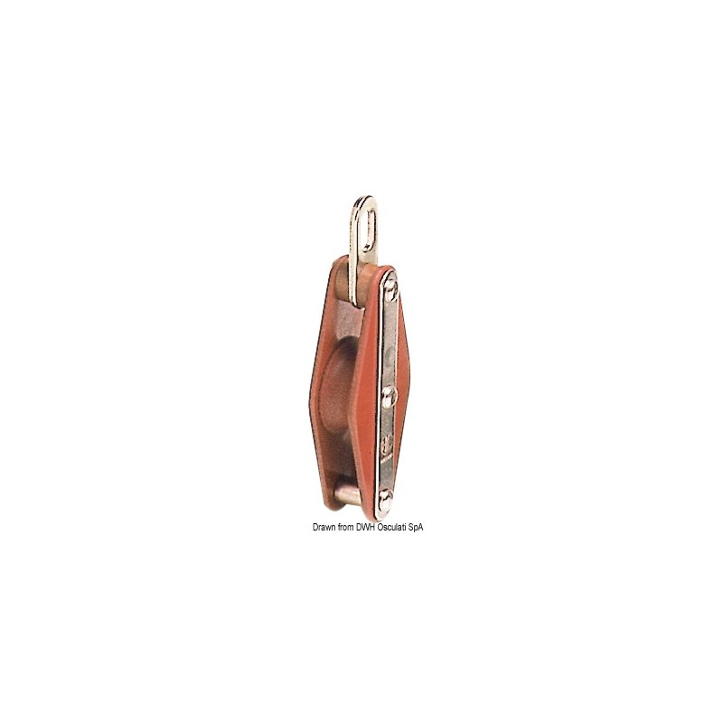 
Poulie simple Tufnol HYE EHO 12x43mm 
