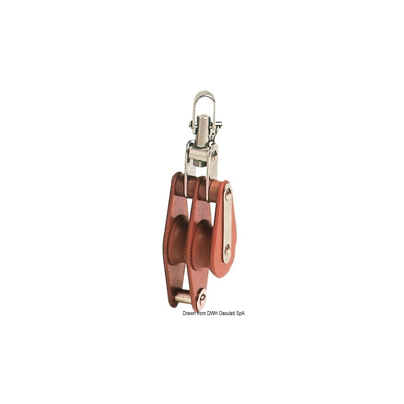 
Poulie double Tufnol HYE TWH 16x60mm 
