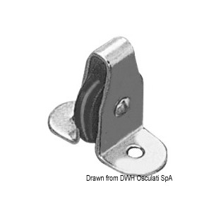 
Petite poulie inox verticale nylon 6 mm 

