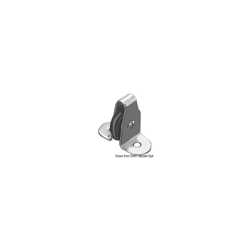 
Petite poulie inox verticale nylon 6 mm 
